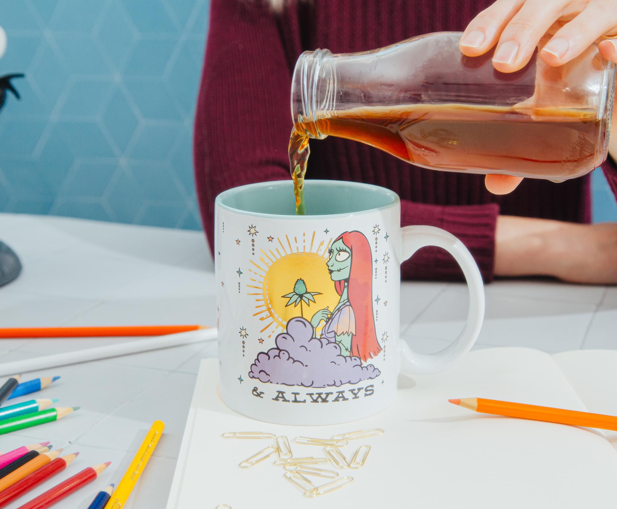 Disney's The Nightmare Before Christmas 'Forever & Always' Foil-Embossed Mug