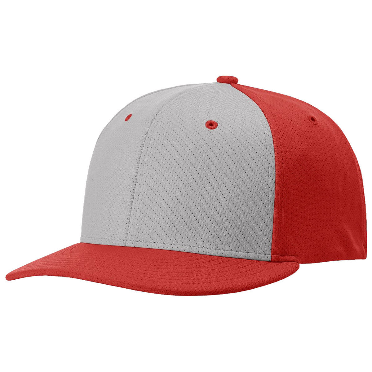 Stylish Richardson Grey/Red Matrix R-Flex Cap for Brand Promotion