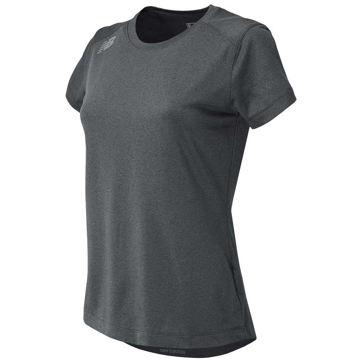 New Balance Women's Dark Heather Short Sleeve Tech Tee - Make a Statement