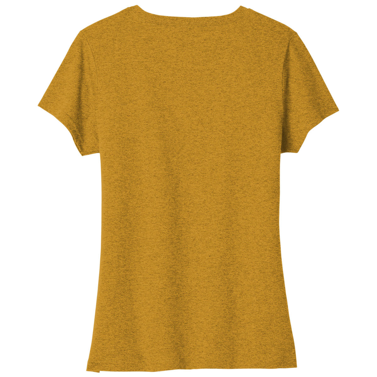 Port & Company Women's Tri-Blend V-Neck Tee - Ochre Yellow Heather