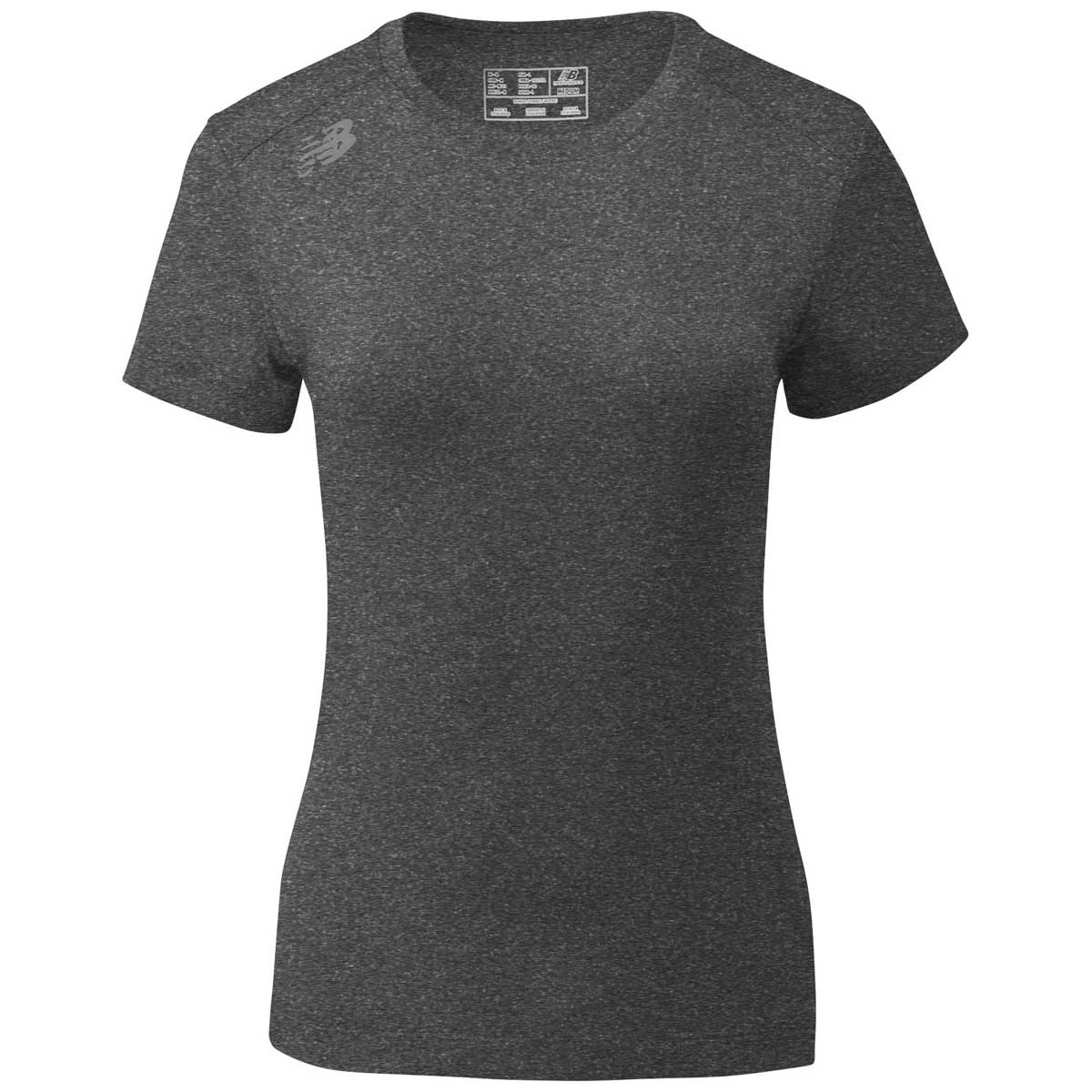 New Balance Women's Dark Heather Short Sleeve Tech Tee - Make a Statement