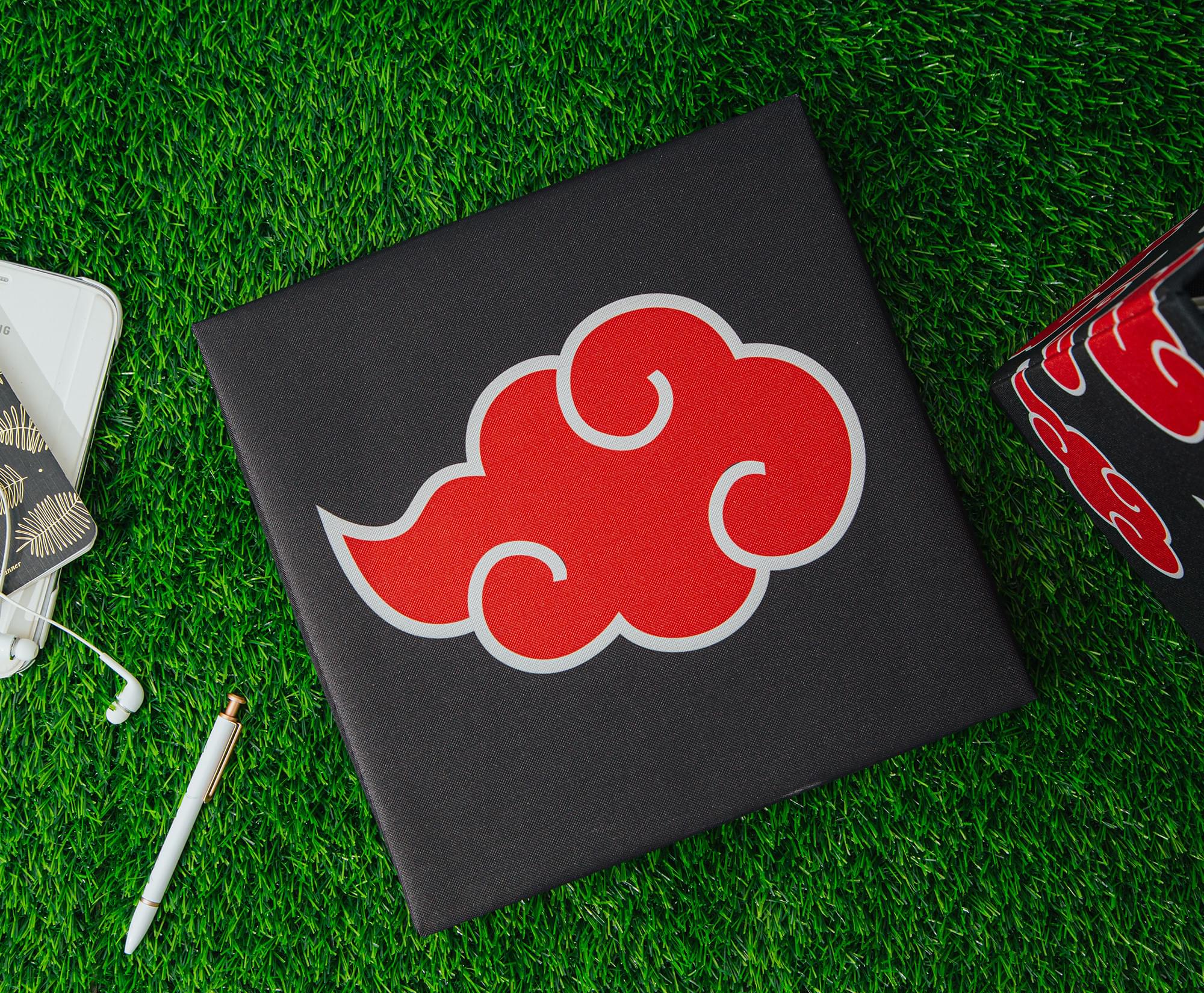 Naruto Shippuden Akatsuki-Inspired 13-Inch Storage Bin with Lid