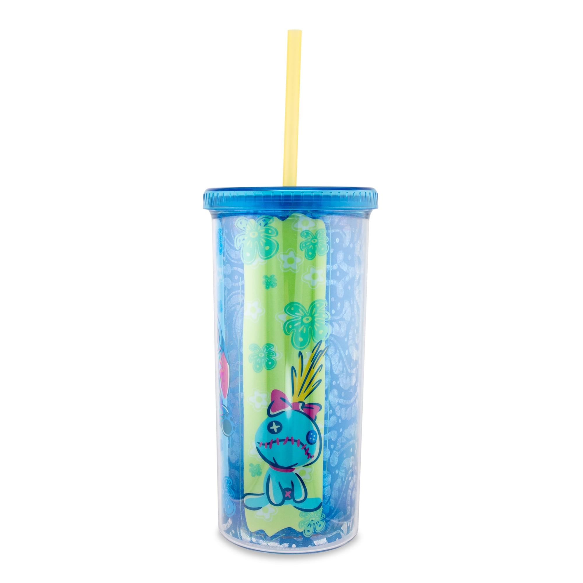 Disney Lilo & Stitch Scrump 20-Ounce Paradise Plastic Carnival Cup with Lid and Straw