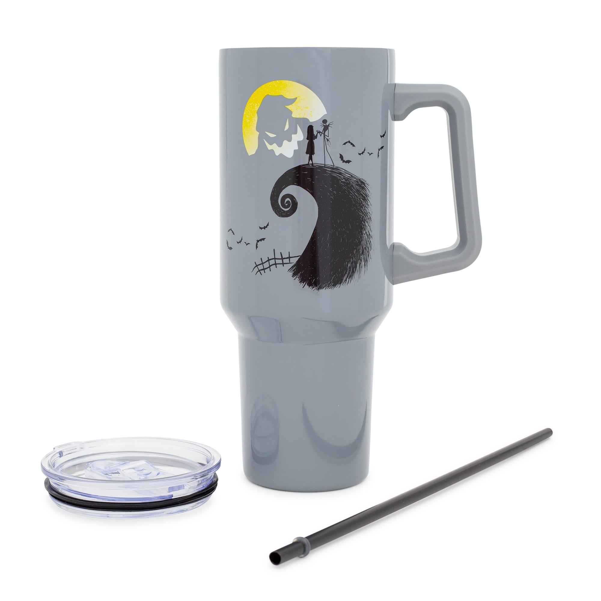 Disney's Tim Burton's The Nightmare Before Christmas Spiral Hill Stainless Steel Tumbler