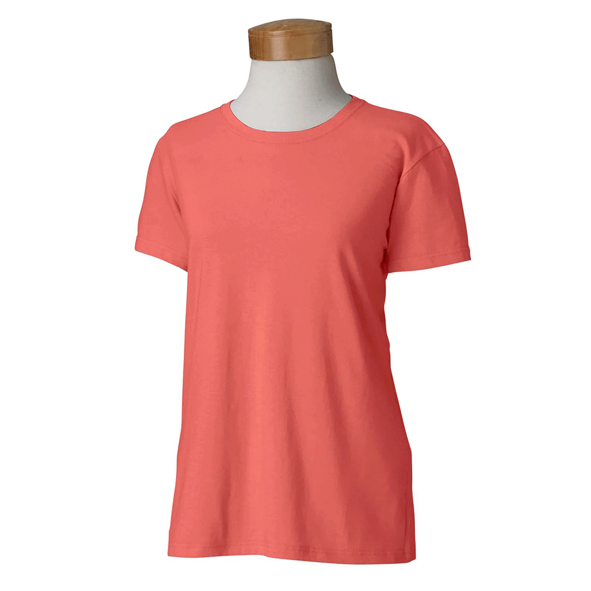 Gildan Women's Stylish Coral Silk 5.3 oz. T-Shirt