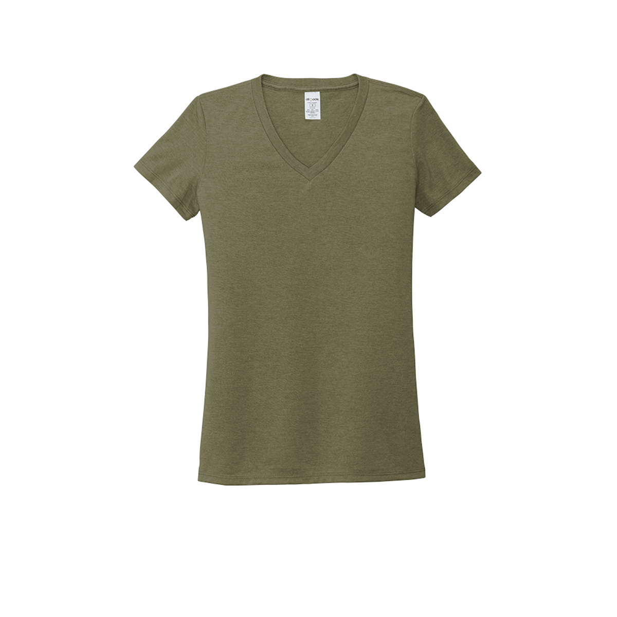 Allmade Women's Olive Green Tri-Blend V-Neck Tee - Your Sustainable Fashion Favorite