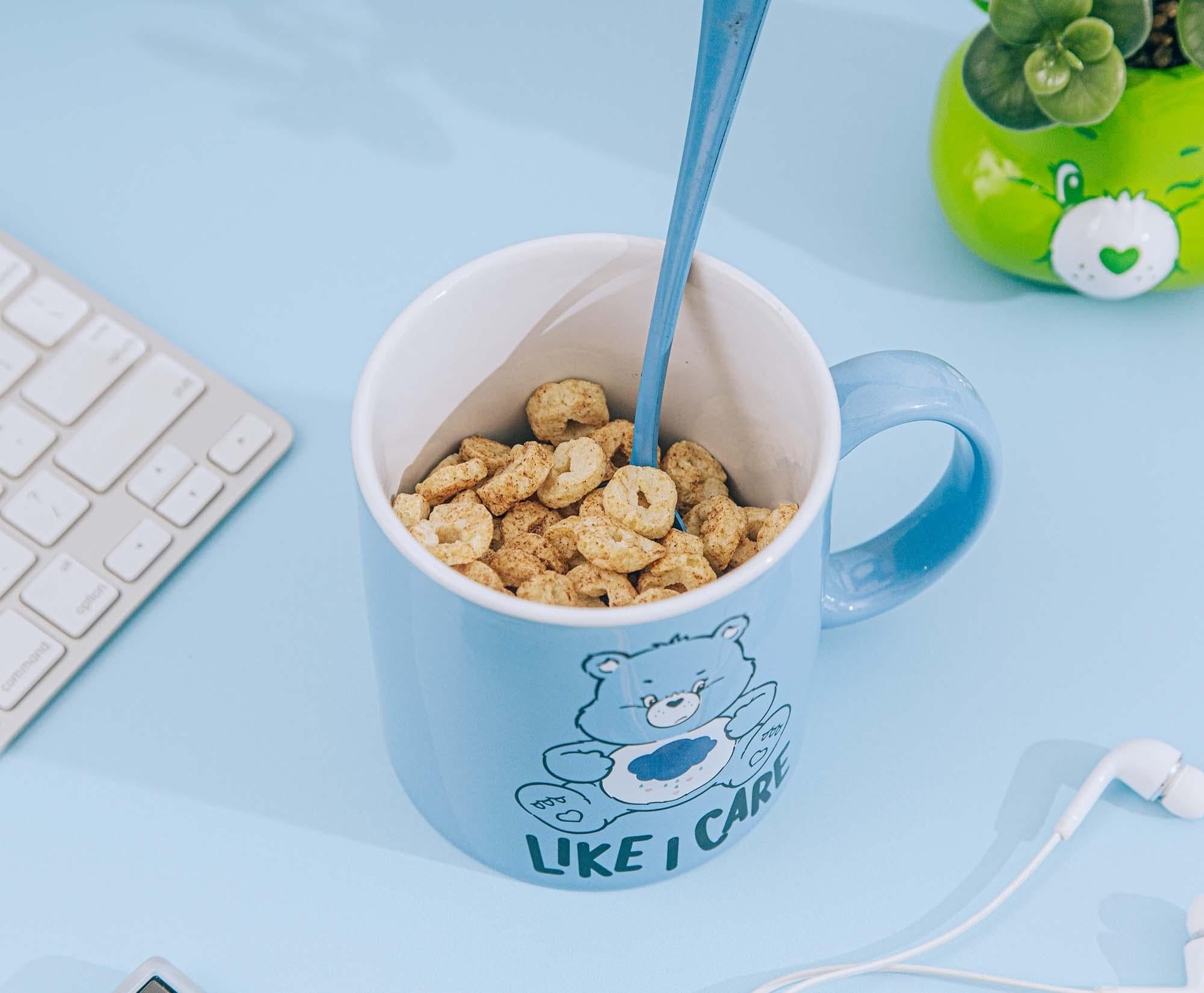 Care Bears Grumpy Bear Ceramic Mug - 20 Ounce Cheerful Sip