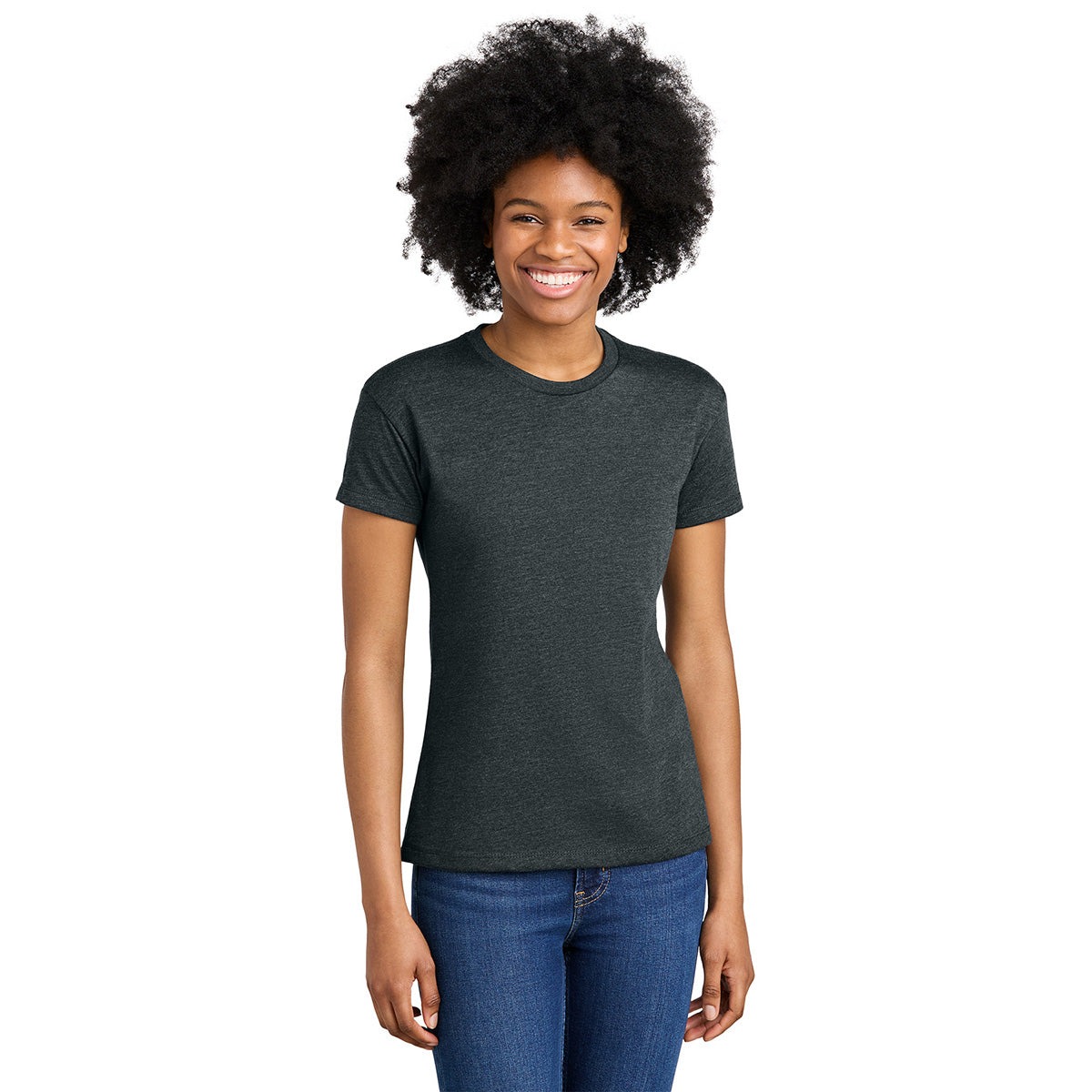 Elevate Your Style with Next Level Women's Charcoal CVC Relaxed Tee