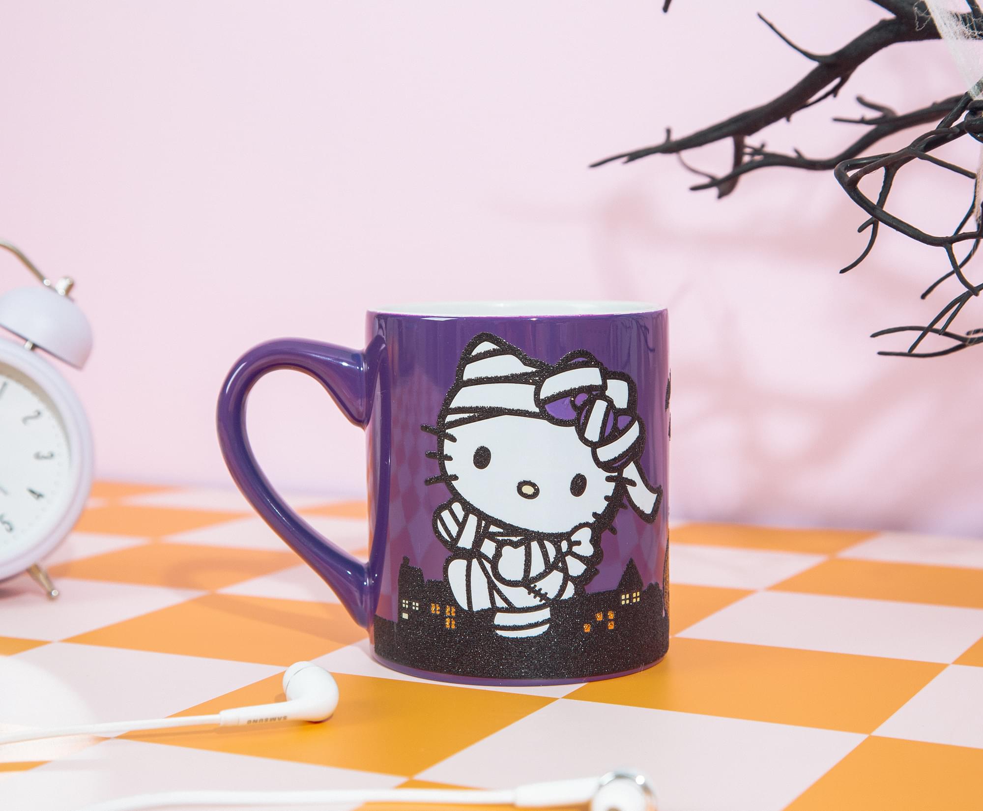 Sanrio Hello Kitty Halloween Ceramic Glitter Mug - 14 Oz