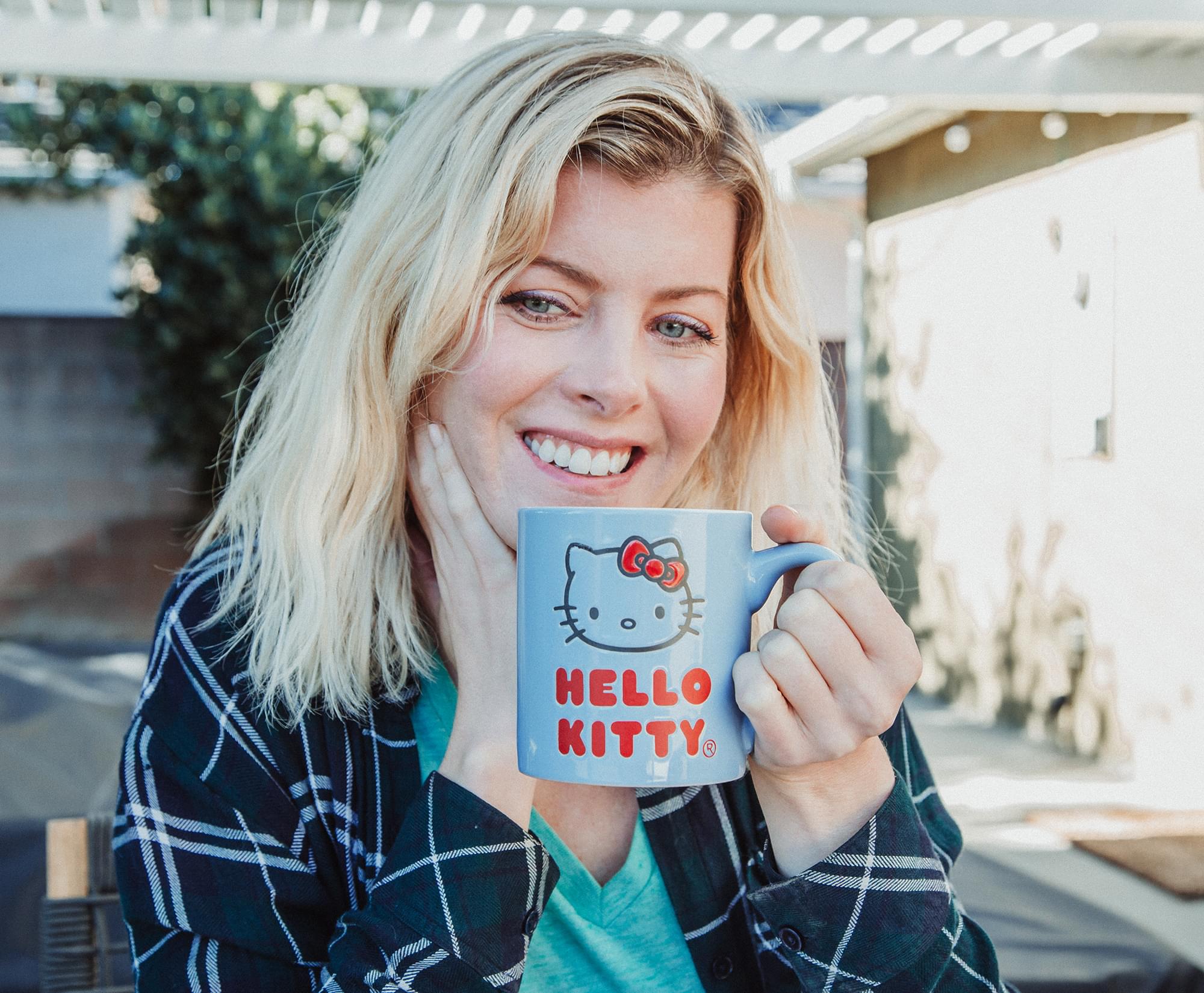 Sanrio Hello Kitty Wax Resist Ceramic Mug - 14 Ounce Delight