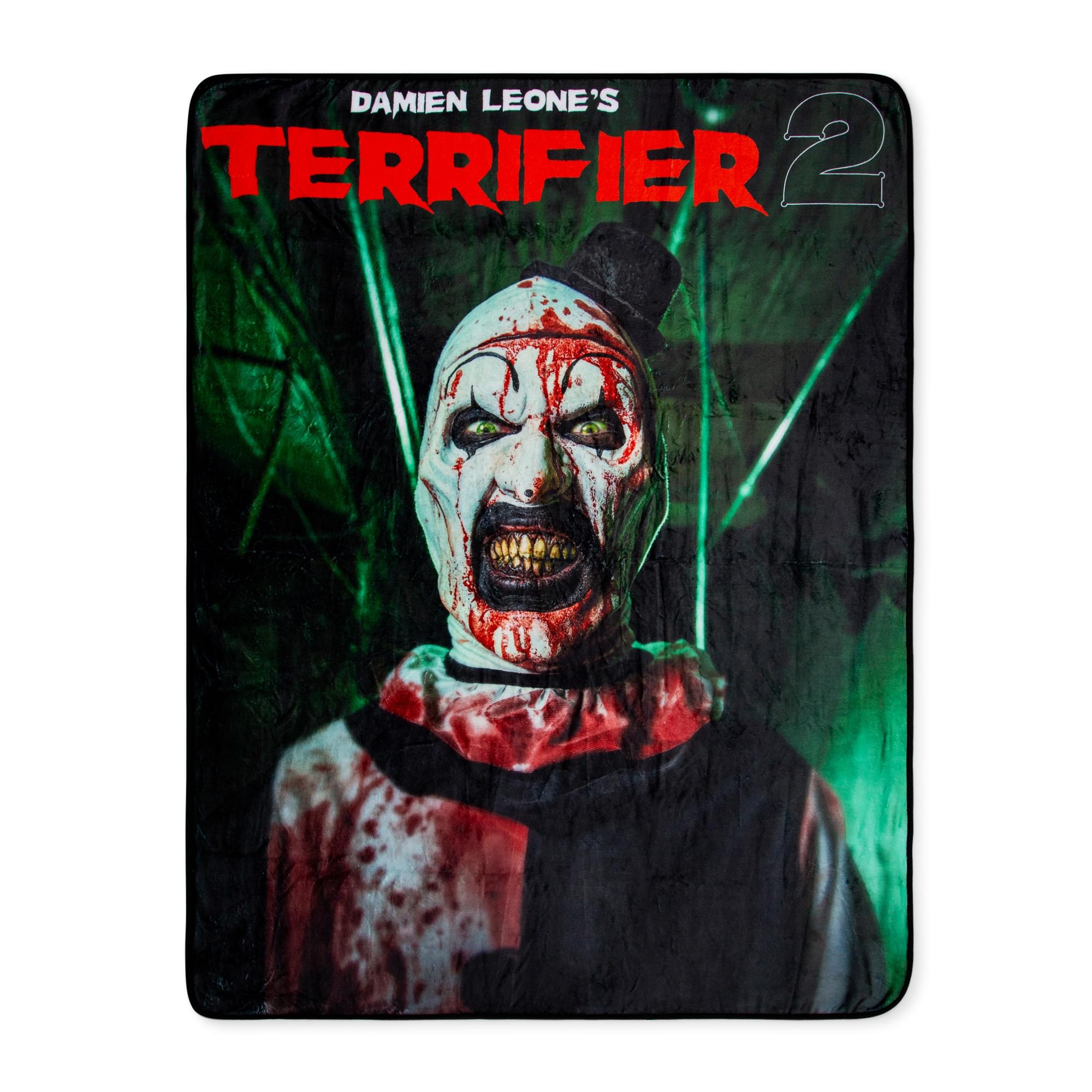 Terrifier 2 Art the Clown Fleece Throw - 45x60 Inches